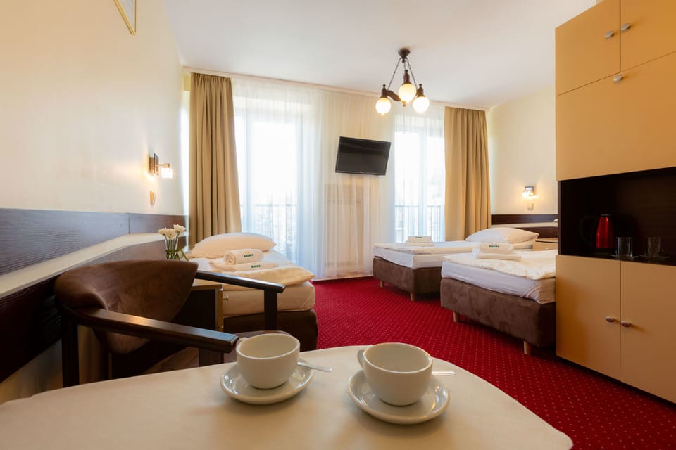 Triple Room | Down comforters, in-room safe, iron/ironing board, free WiFi