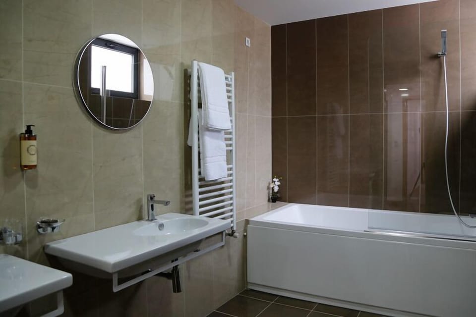Hair dryer, bathrobes, towels