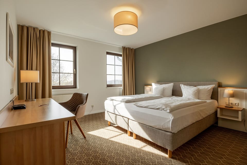 Classic Double Room Single Use | Minibar, in-room safe, desk, blackout drapes