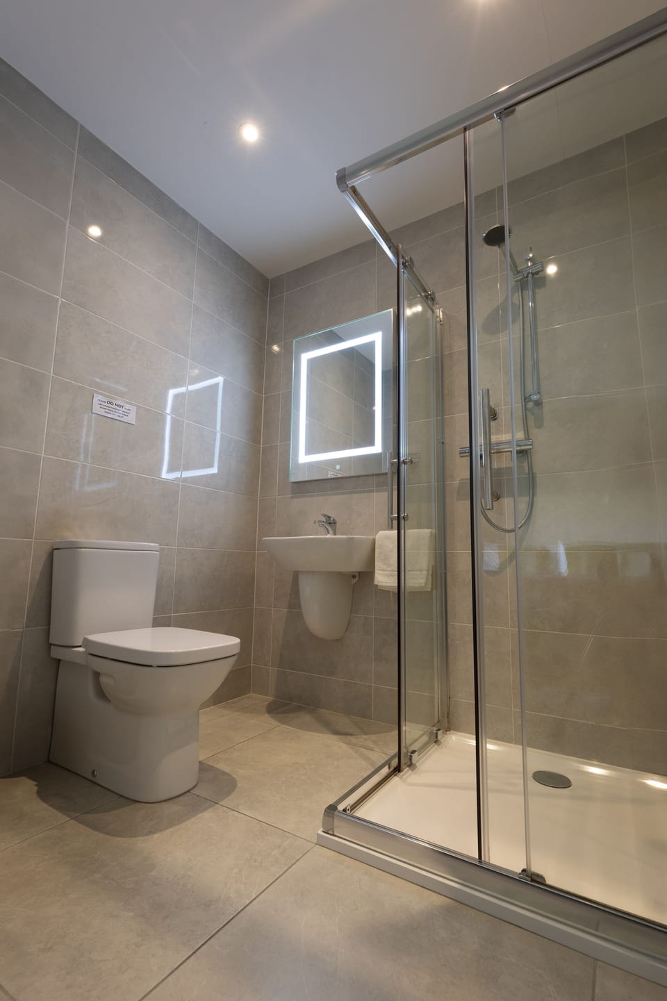 Shower, free toiletries, hair dryer (on request), towels