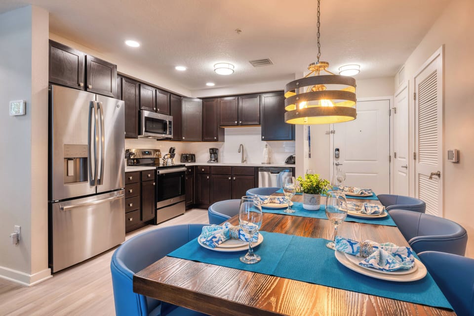 Kitchen and dining area
