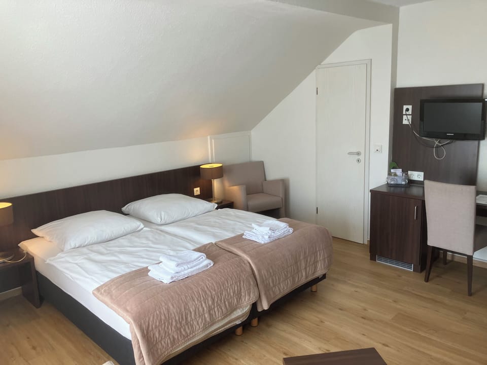 Standard Double or Twin Room | Desk, blackout drapes, iron/ironing board, free WiFi