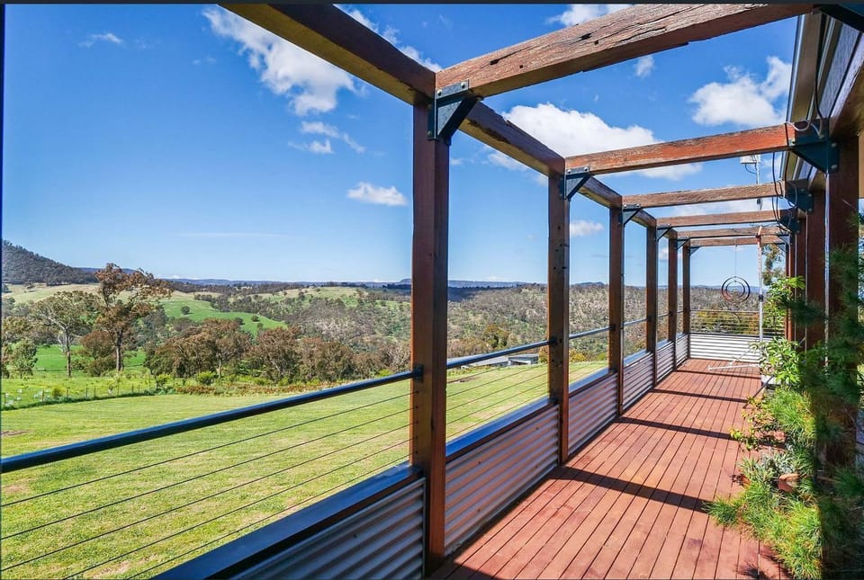 Rear deck over looking Mt Victoria and Hassan's Walls