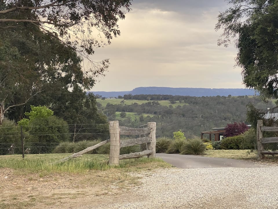 Gates to the property which is on acreage