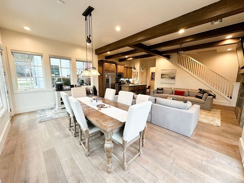 Dining, Living and Kitchen View