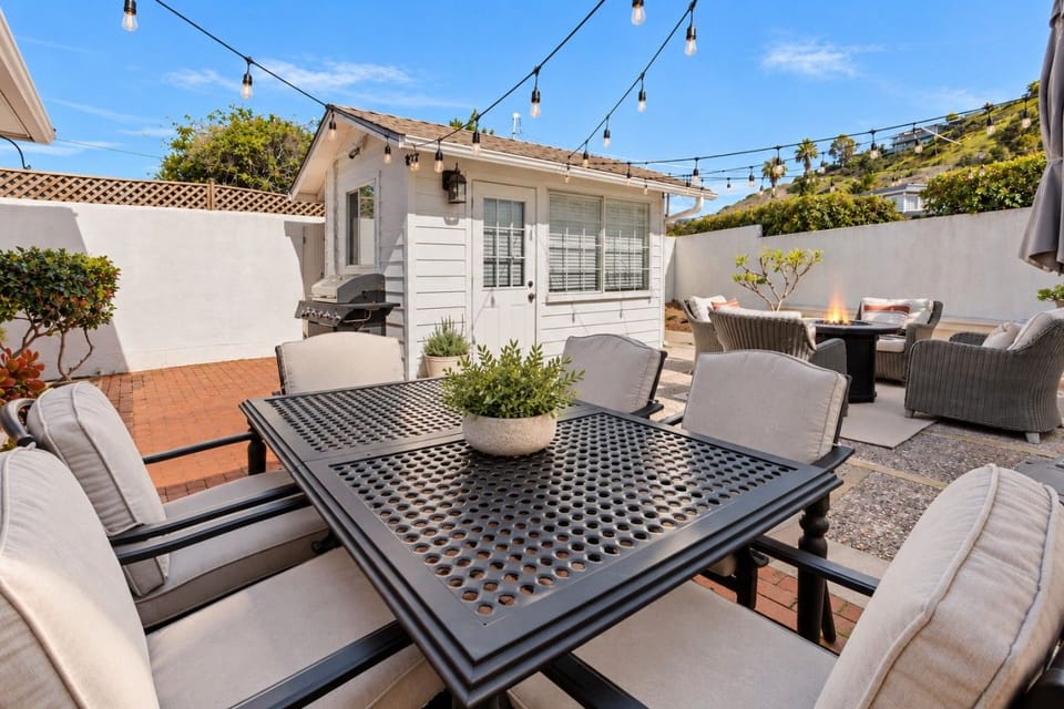 Private back patio