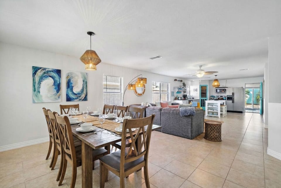This dining area is located off the living area