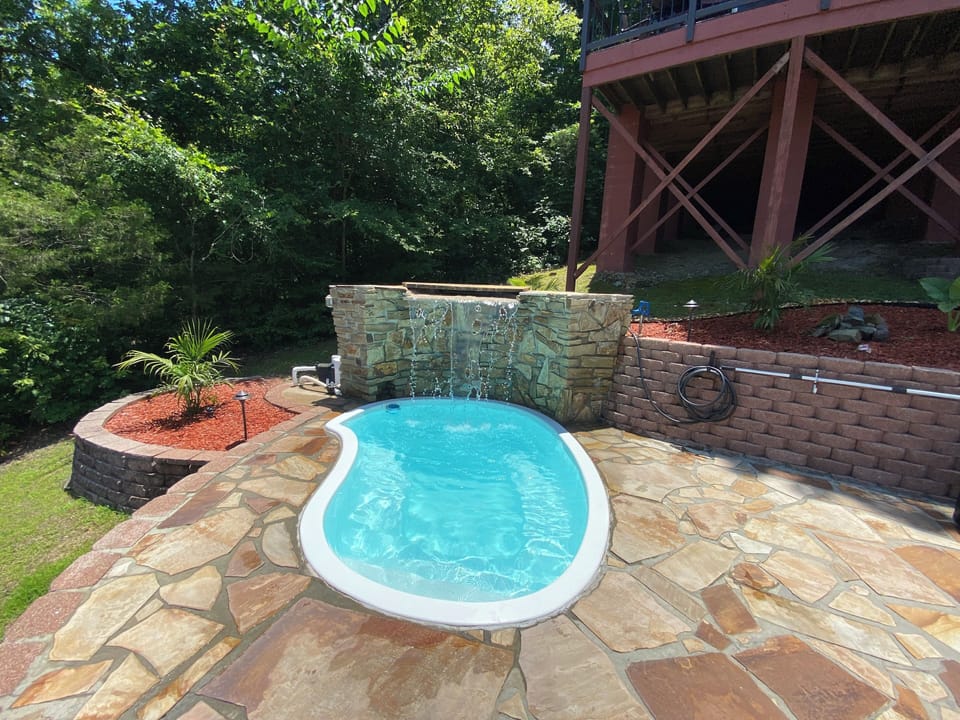 The pool at our vacation rental is open from May through September.