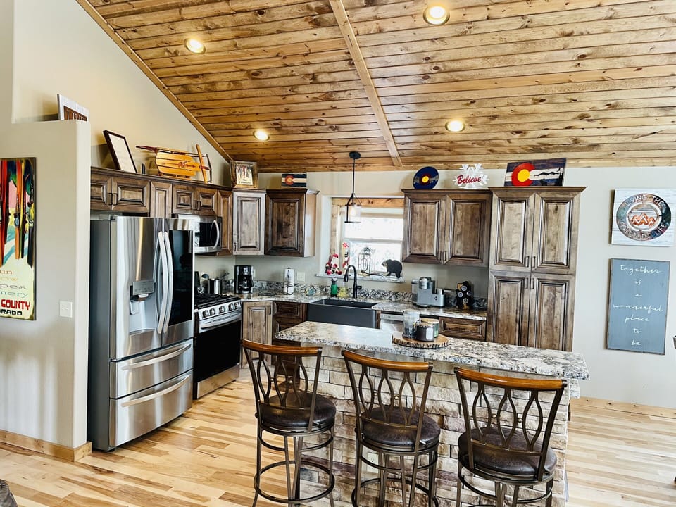 Gourmet kitchen; perfect place to gather.