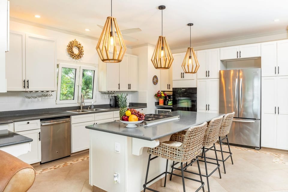 The kitchen at Waterloo is fully equip with all the appliances and utensils needed to prepare meals at home.