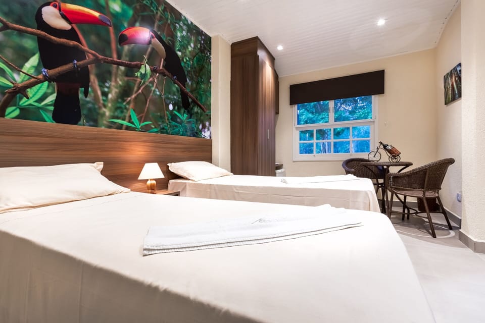 Desk, laptop workspace, free WiFi, bed sheets