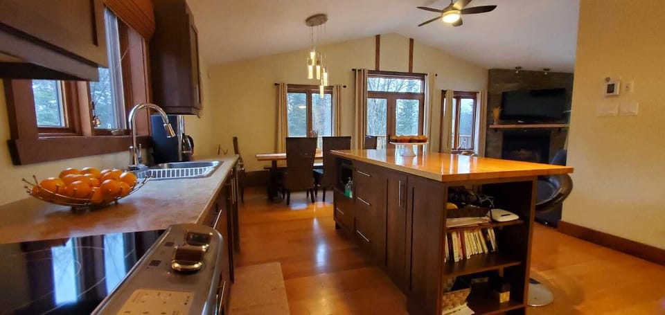 Kitchen and serving area.