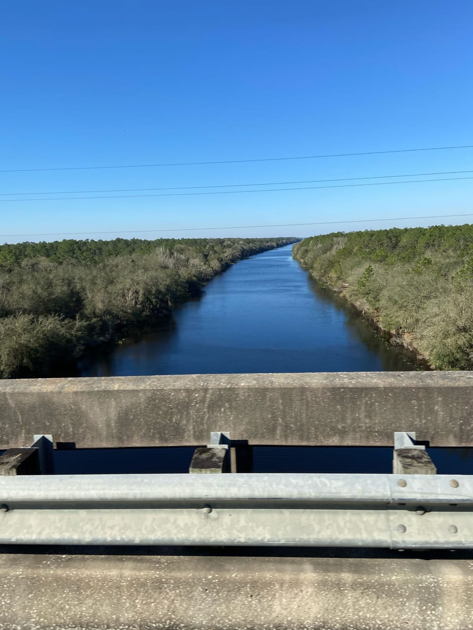 SR 19 bridge view toward reservoir at Rodman.