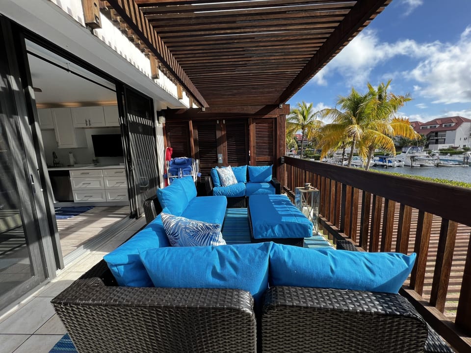 Newly redone sofa has Sunbrella™ 10-Year waterproof fabric in March 2022!
