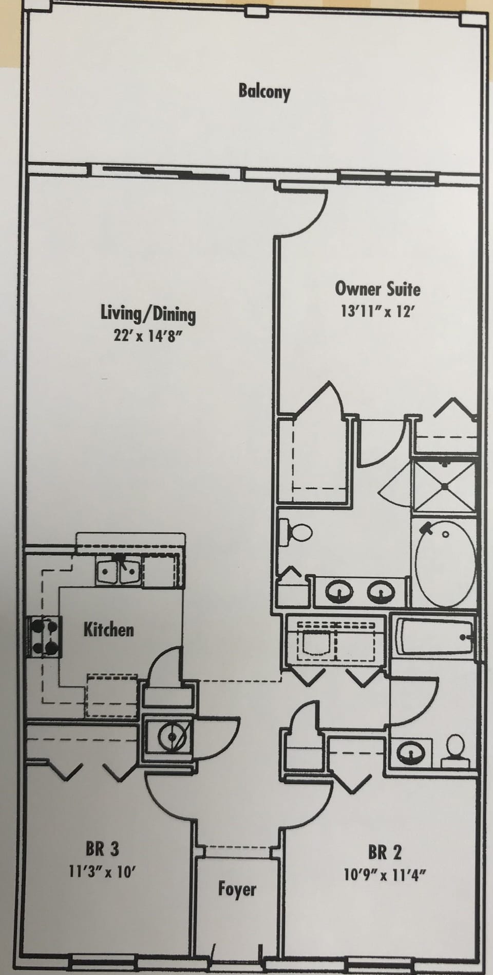 1,344 total square feet living space!