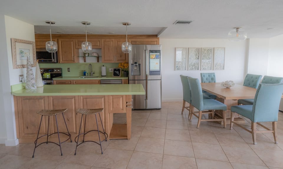 Kitchen and dining view