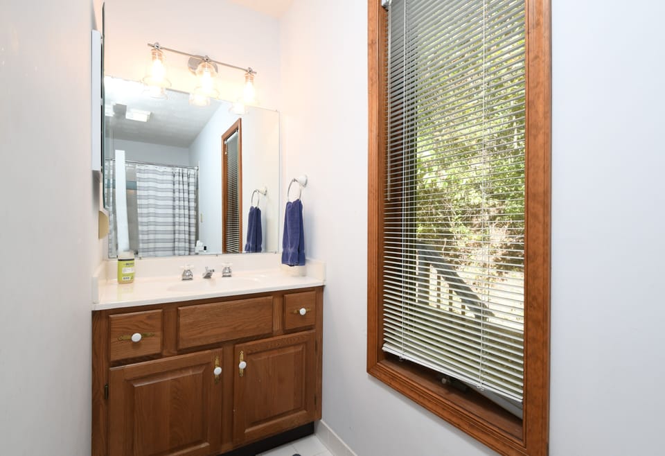 Private master bathroom