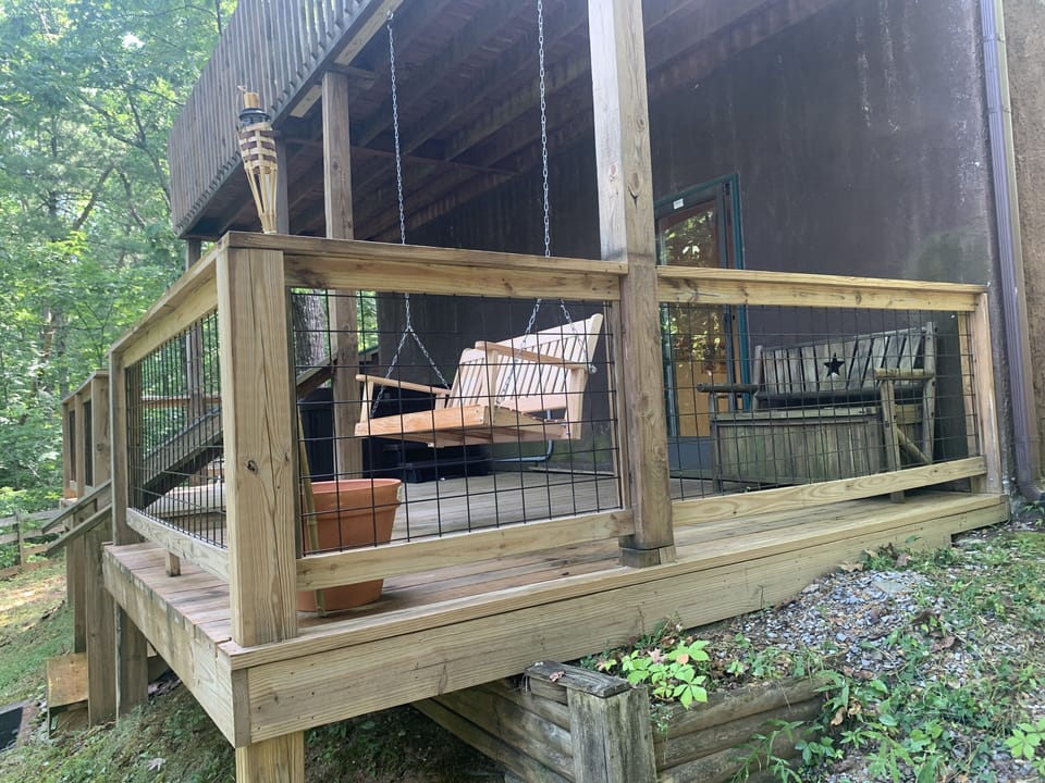 back deck basement level 