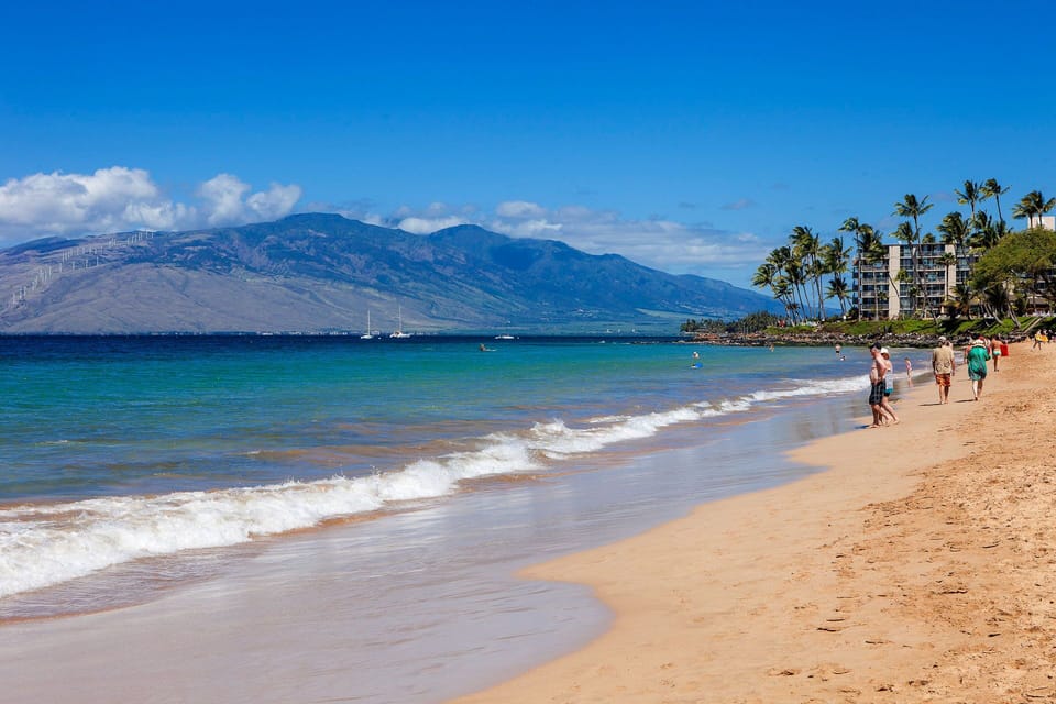 Kamaole Beach II is just a short walk from the condo.