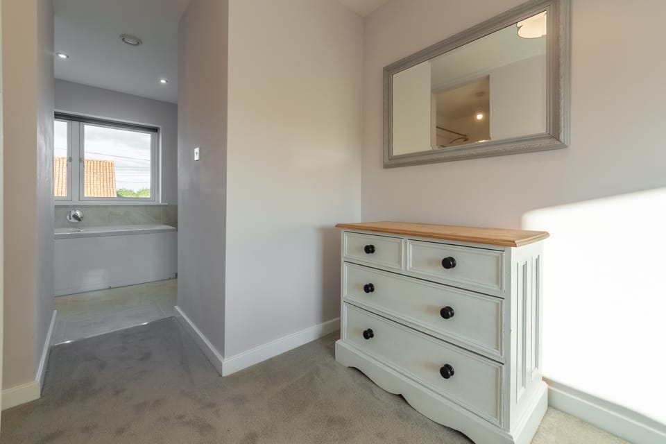 First floor: Dressing area to bedroom two