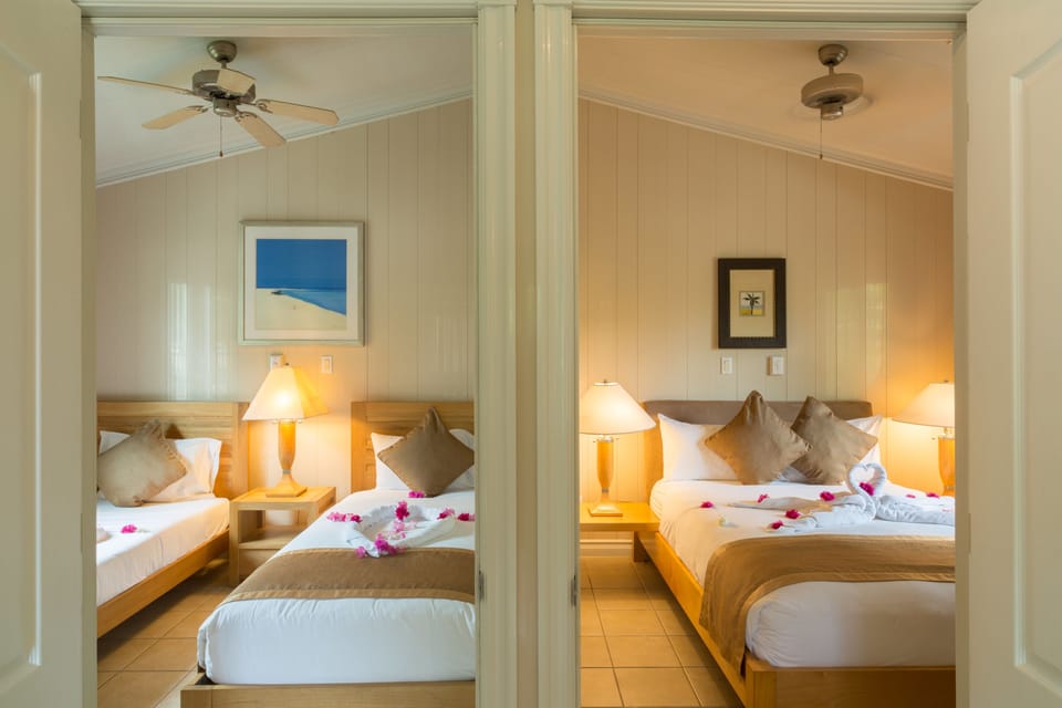 Classic Cottage, 2 Bedrooms, Garden View (1 Queen and 2 single beds) | 2 bedrooms, premium bedding, memory foam beds, in-room safe