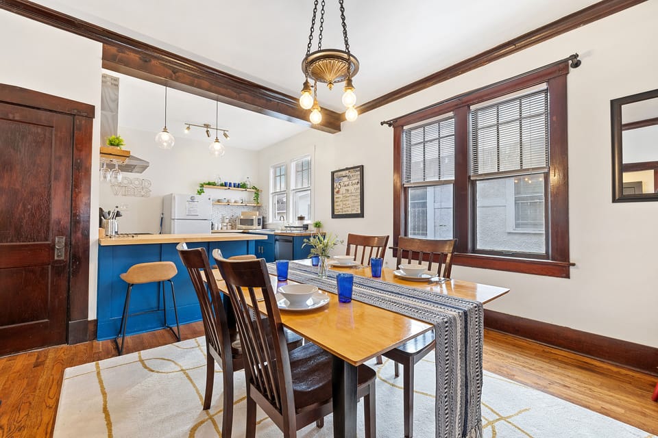 Nice-Sized Dining Table with room for 6