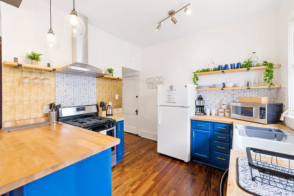 The Blue Suede Kitchen- Stocked with all the kitchen essentials