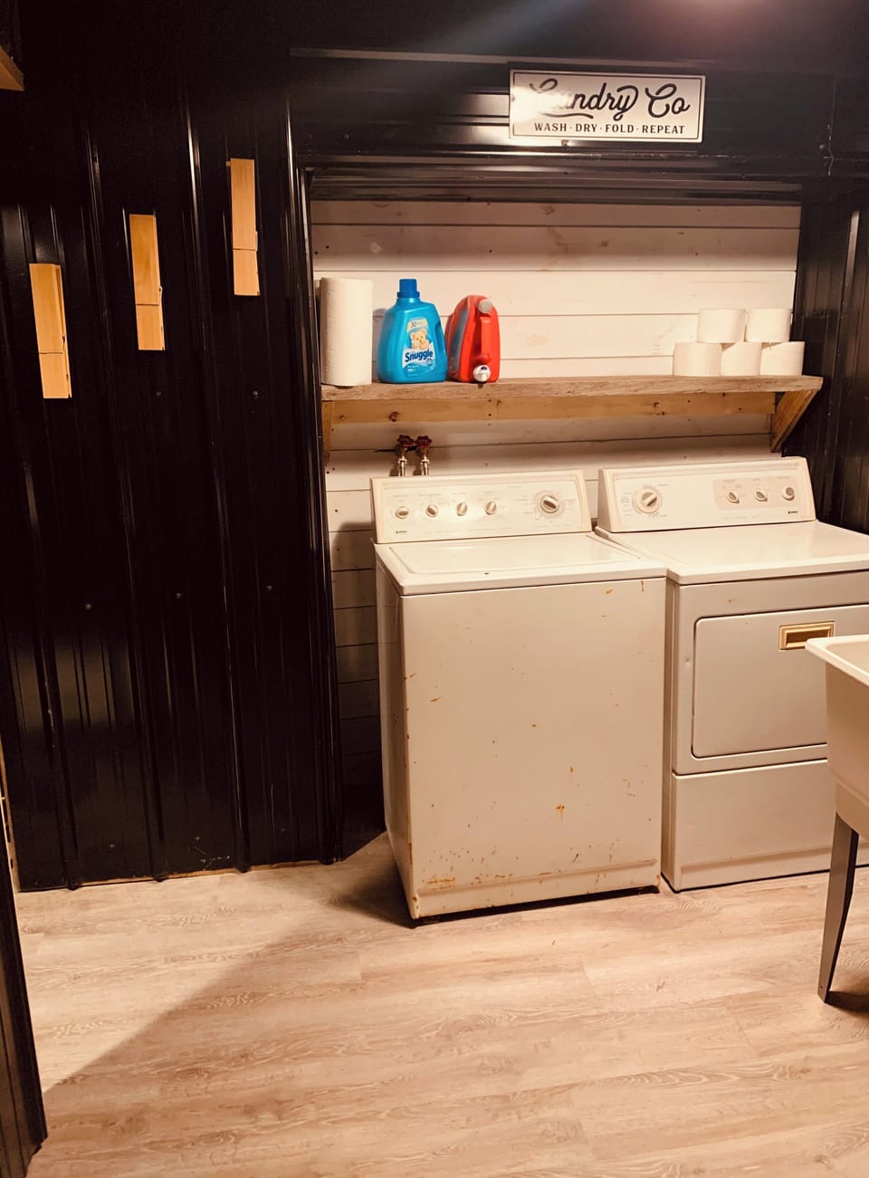 Laundry room/bathroom downstairs 