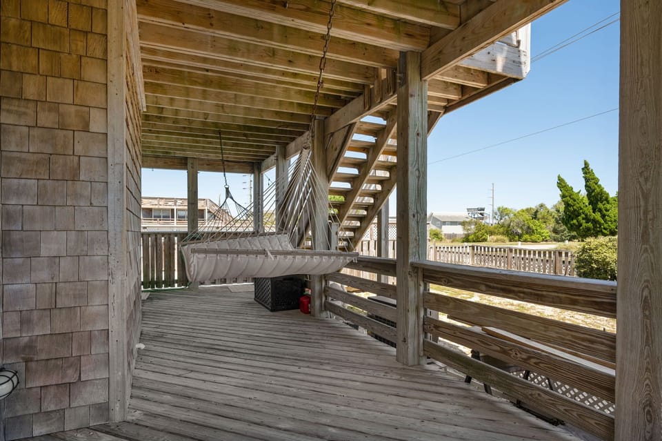 deck off bedroom #1 and off of bar area