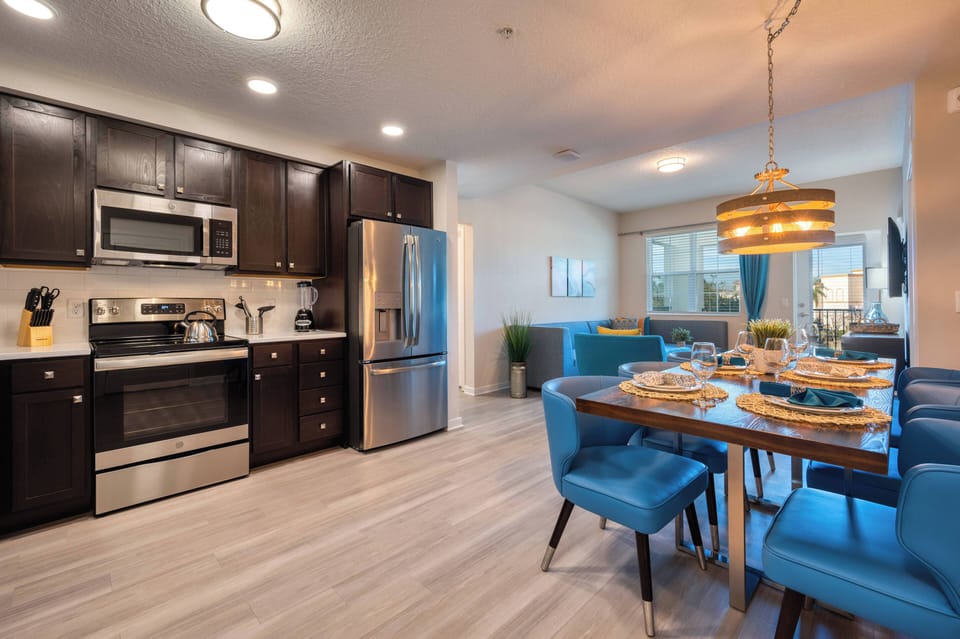 Kitchen and dining area