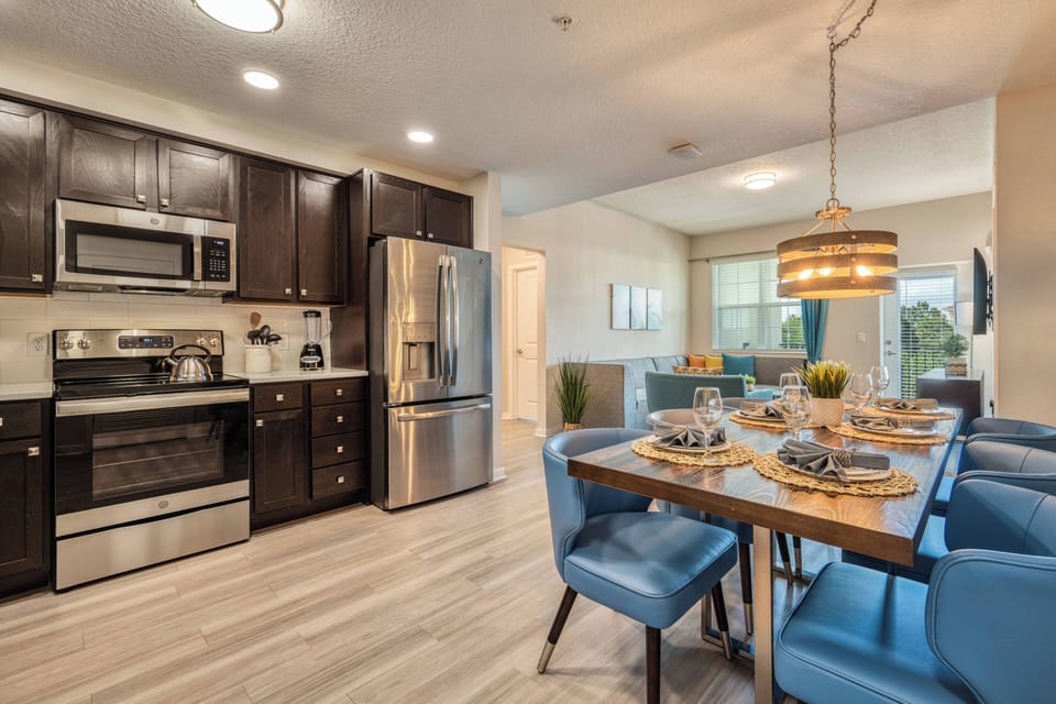 Kitchen and dining area