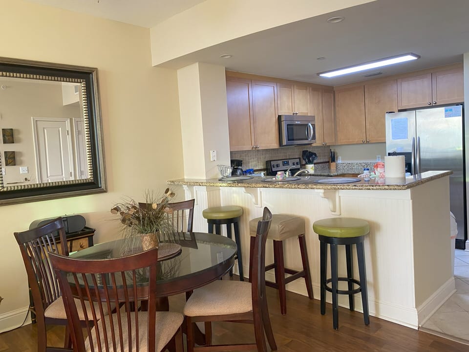 Dining and kitchen