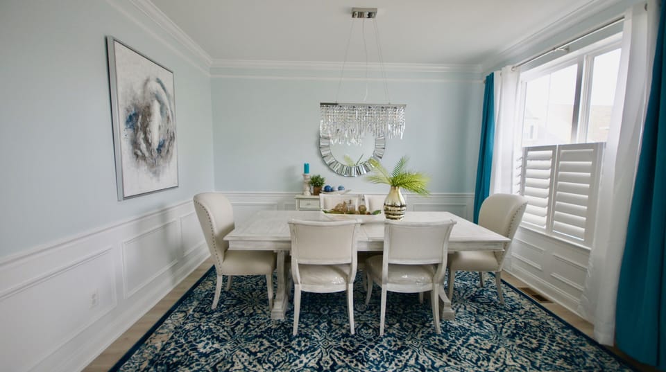 Formal Dining area, with beautiful table and chairs