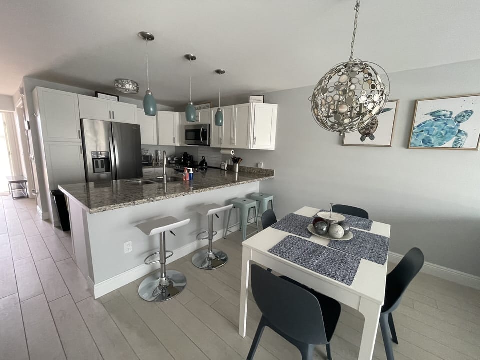 Dining and kitchen 