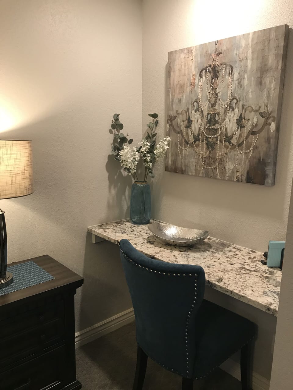 Desk area