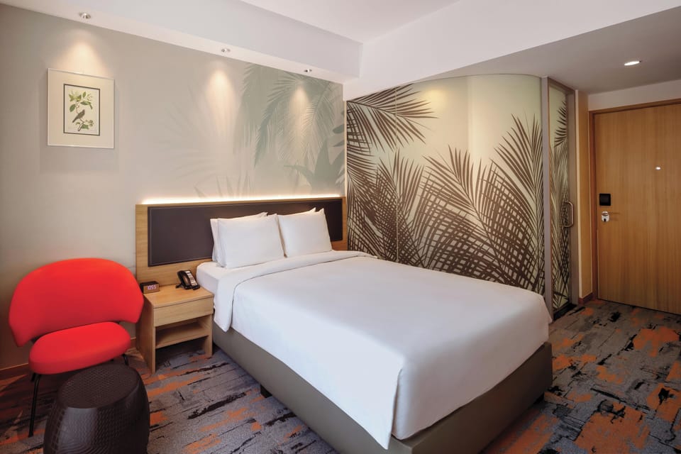 In-room safe, desk, laptop workspace, blackout drapes