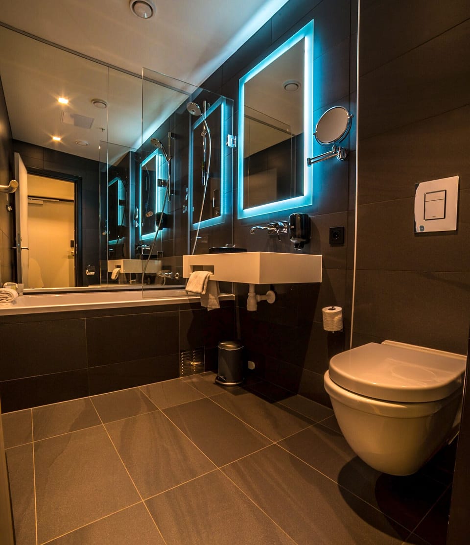 Junior Suite  | Bathroom | Free toiletries, hair dryer, towels