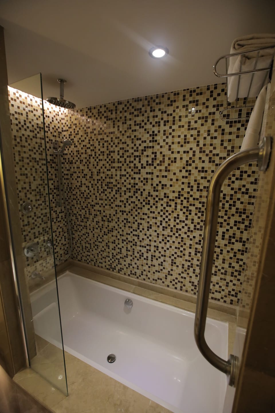 Hair dryer, towels