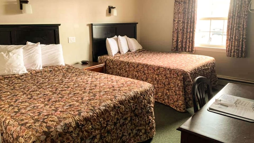 Desk, free WiFi, bed sheets