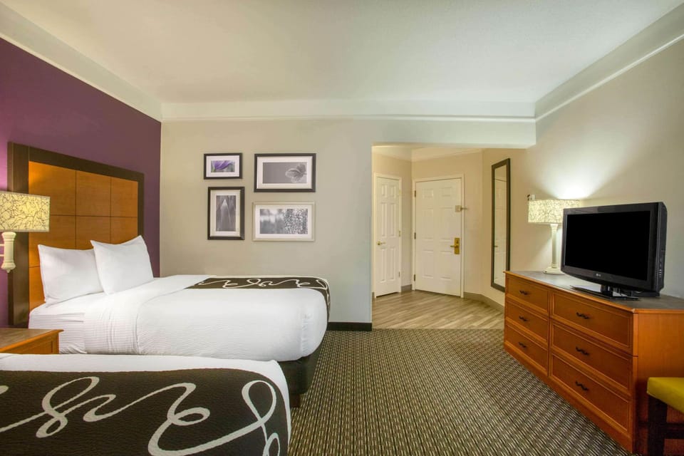 Room, 2 Double Beds, Non Smoking | Premium bedding, desk, laptop workspace, iron/ironing board