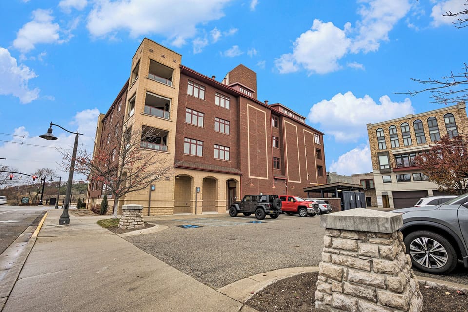 Surface Parking Lot behind the building- in addition to garage parking