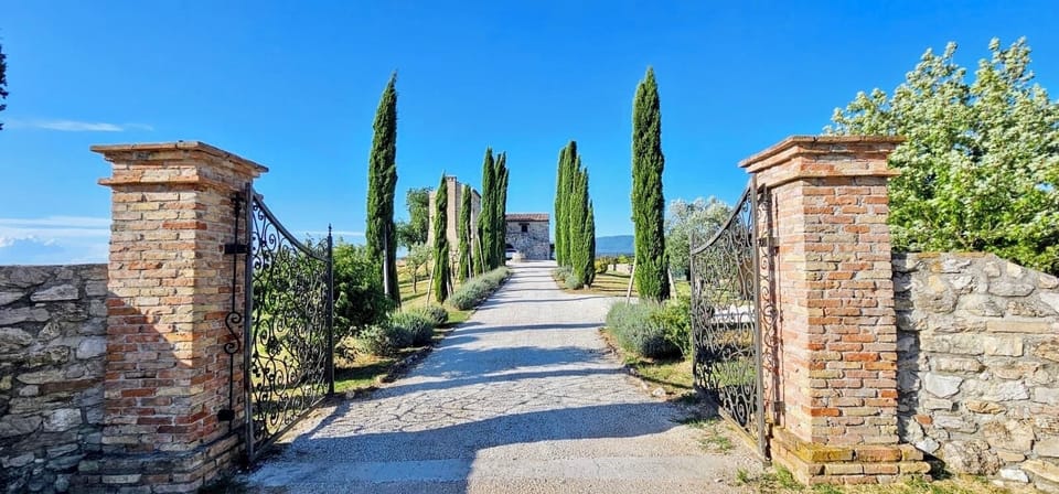 Entrance to villa
