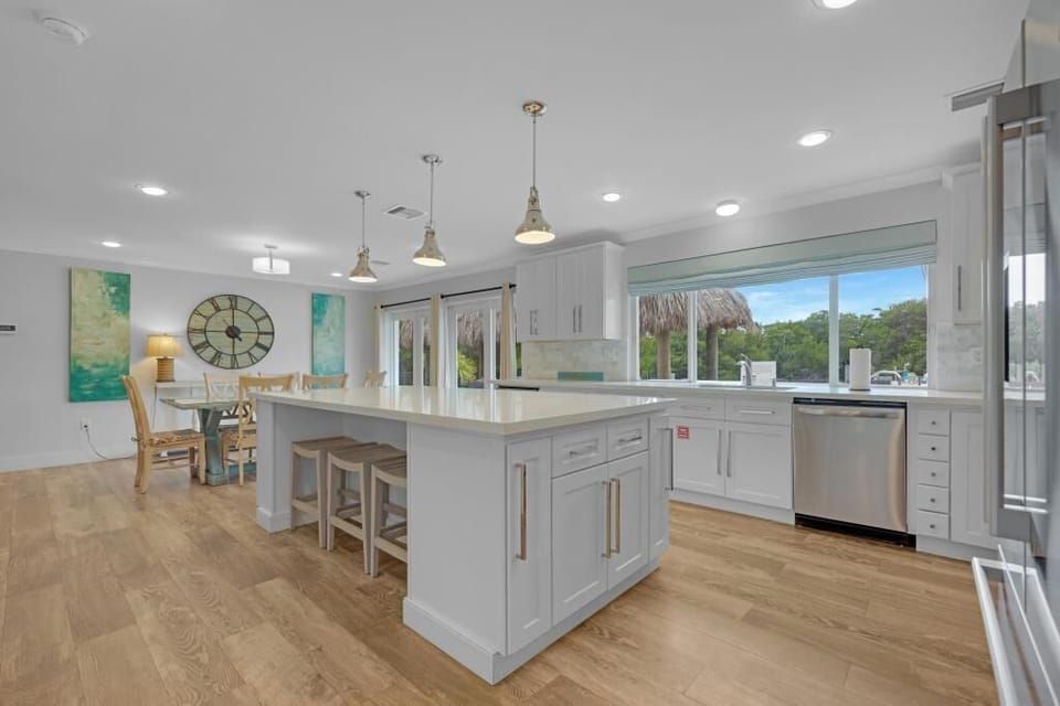 Outside views from kitchen/dining area