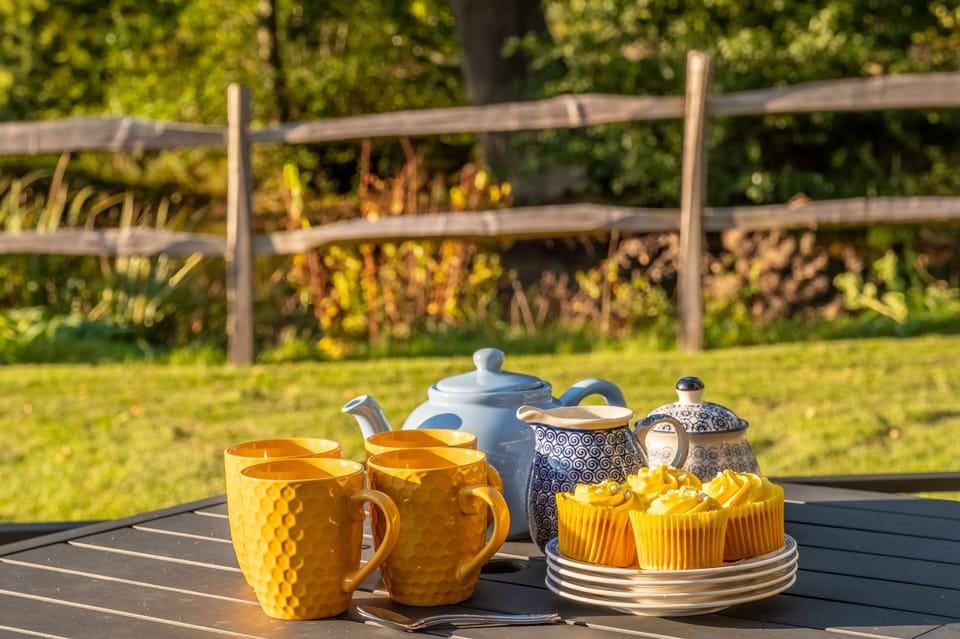 Enjoy afternoon tea in the sunny garden