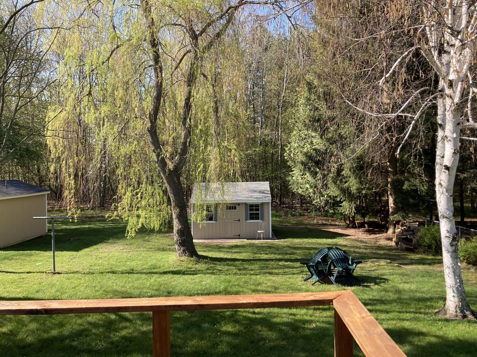 Owner shed at back of property 