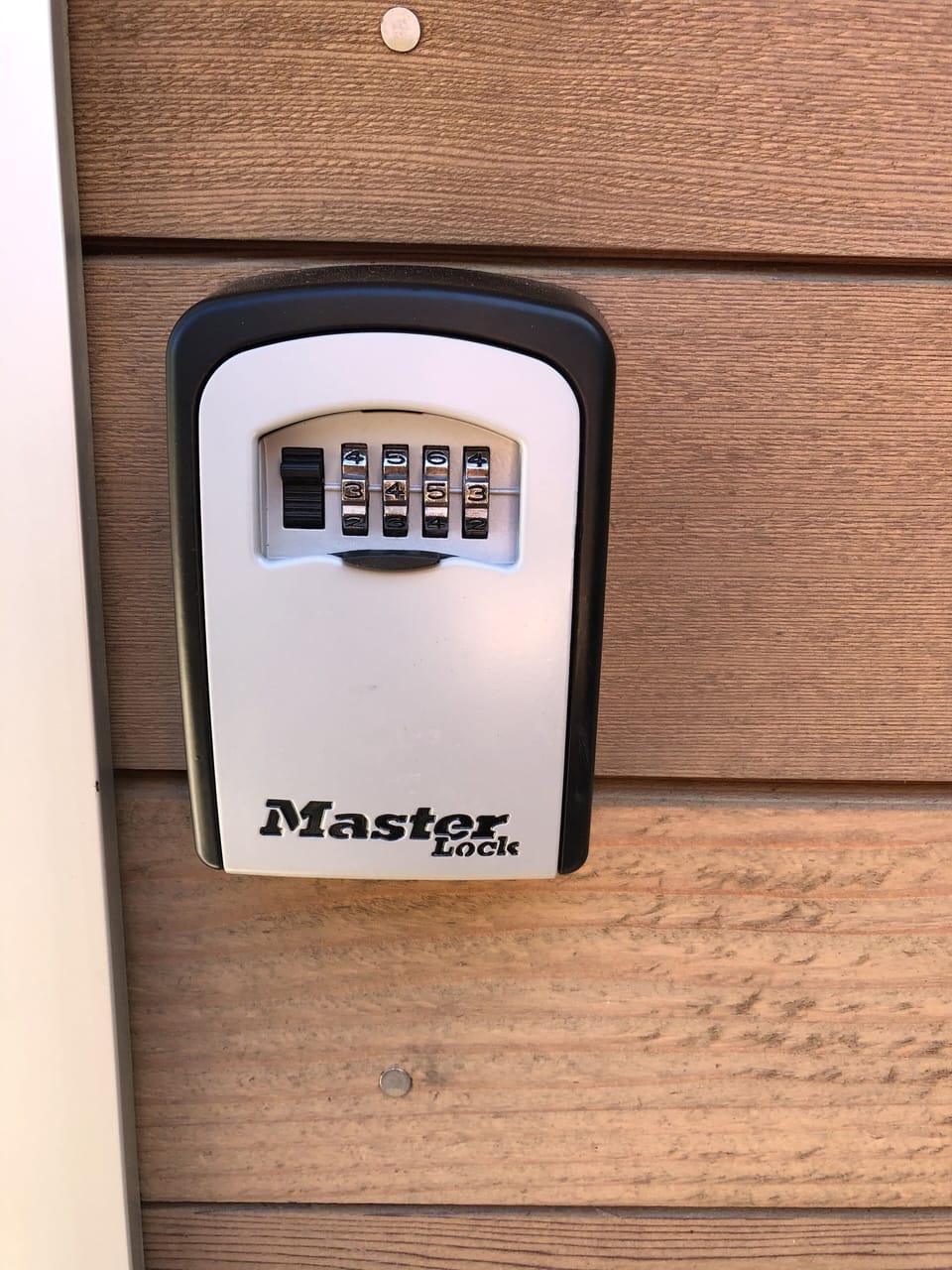 Easy check-in with this lockbox.