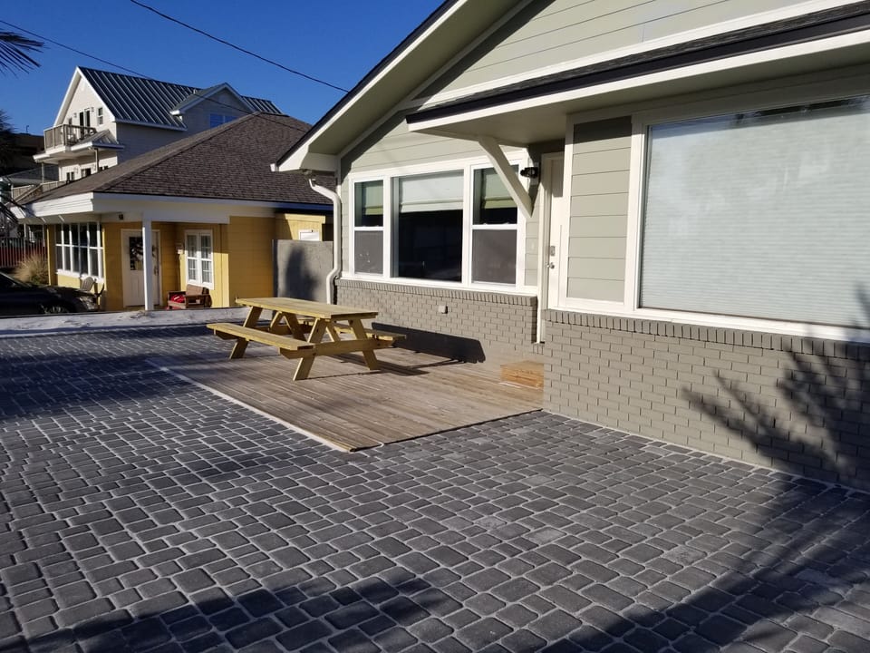 Front patio, in front of main house
