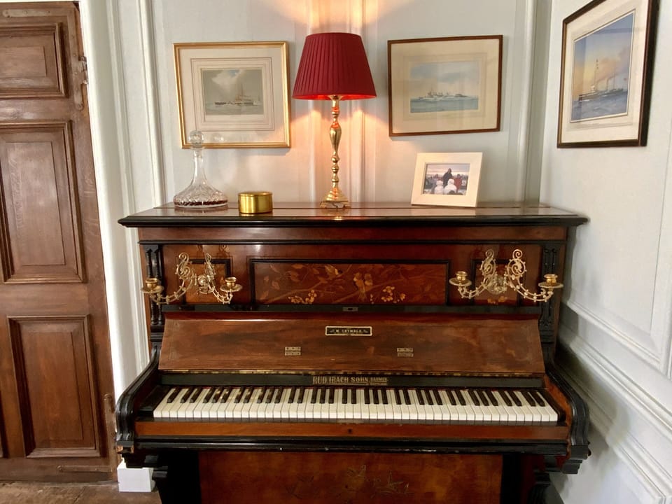 Piano in drawing room