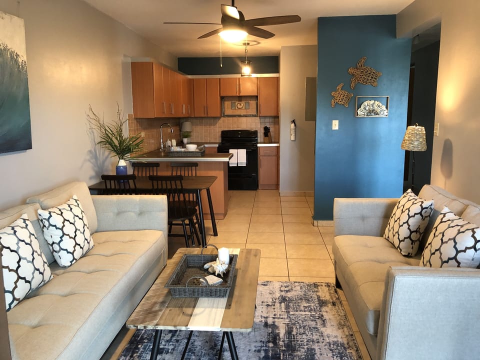 Fully appointed kitchen. 