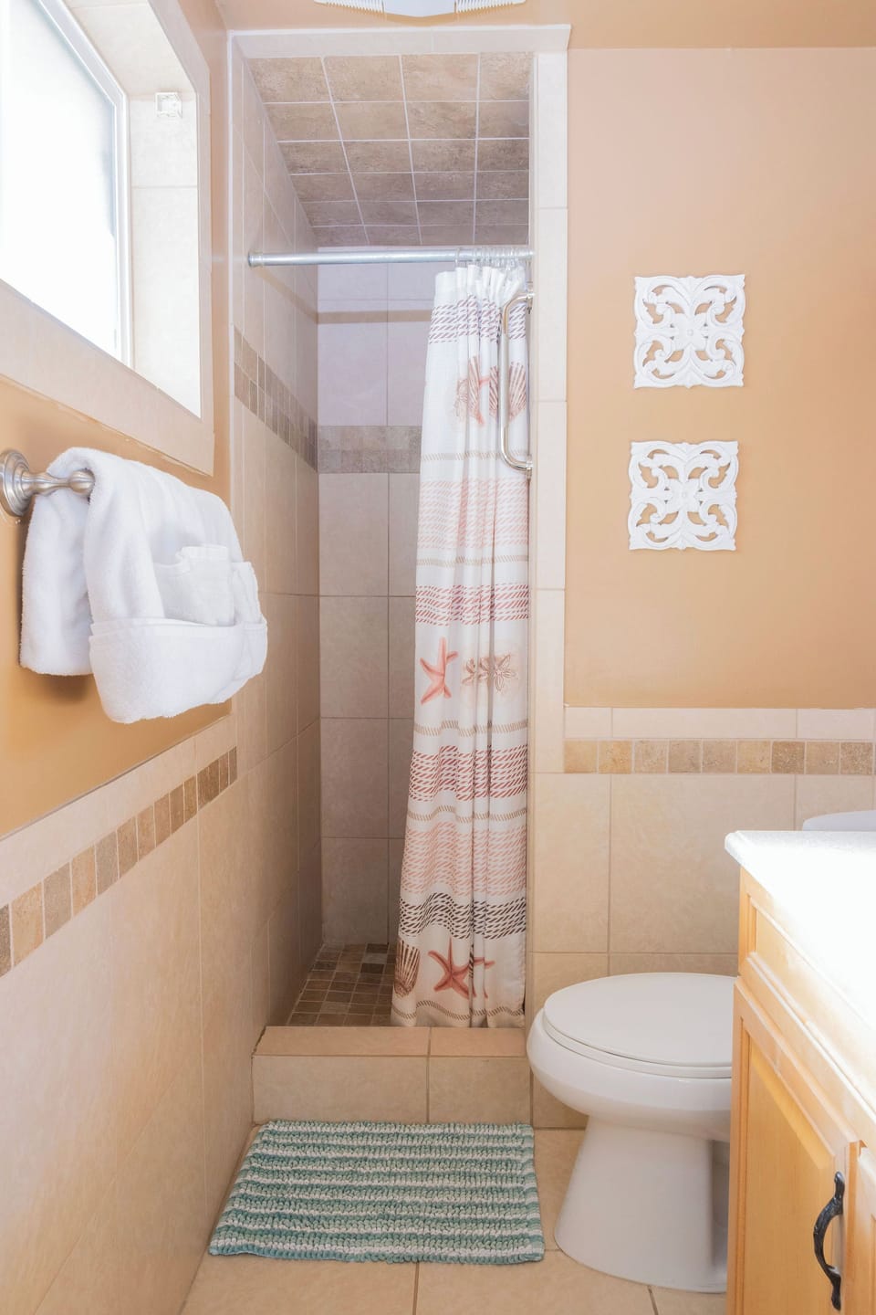 Master bathroom stand up shower